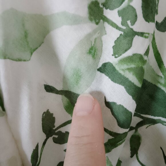 Abercrombie & Fitch Women Blouse Top Shirt Water color Floral size Large - Picture 7 of 9